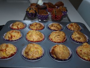 savoury muffins with cheese and pumpkin